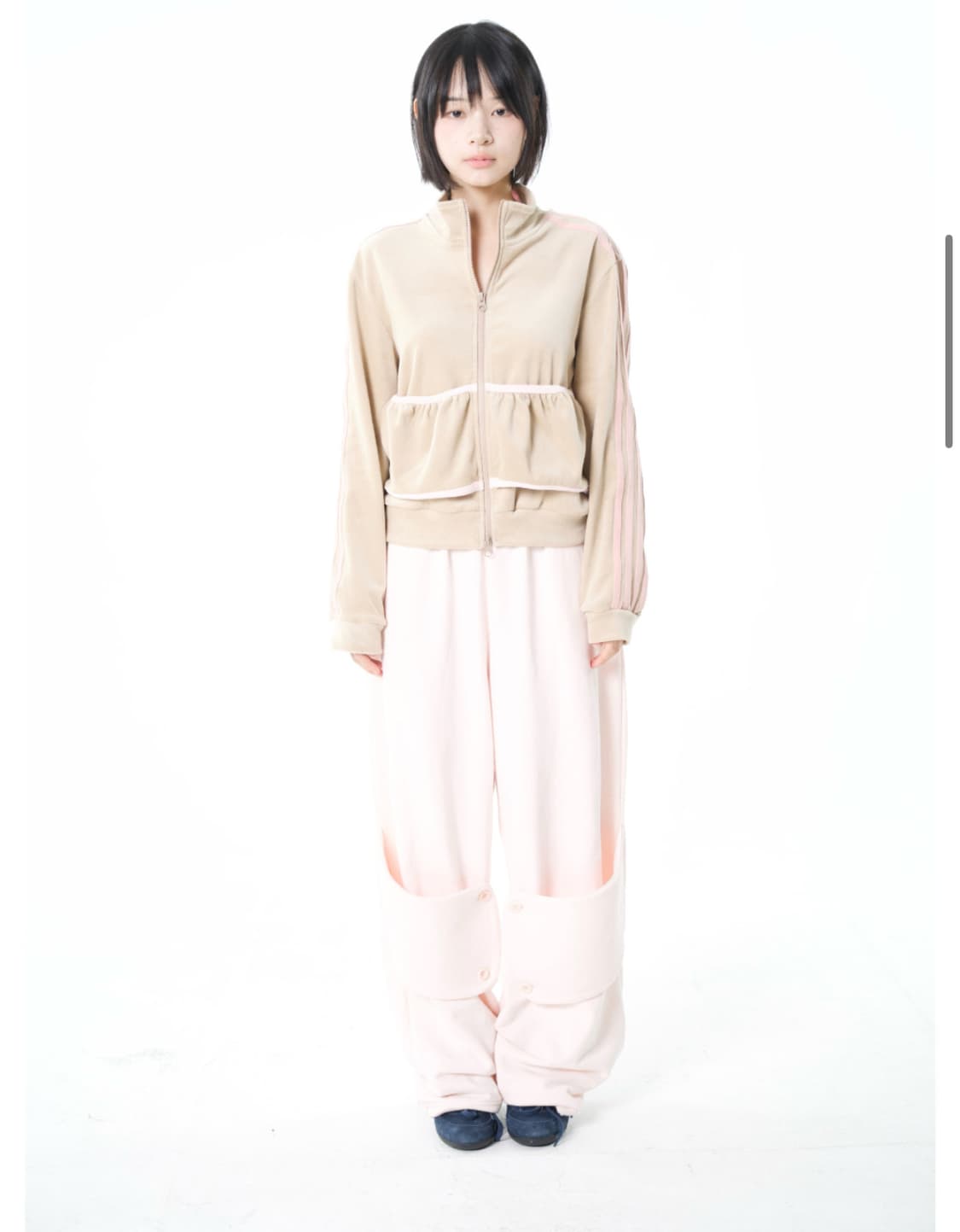 오스하이 Neck Corset Jersey Zip Up-BabyMoka 상품이미지1