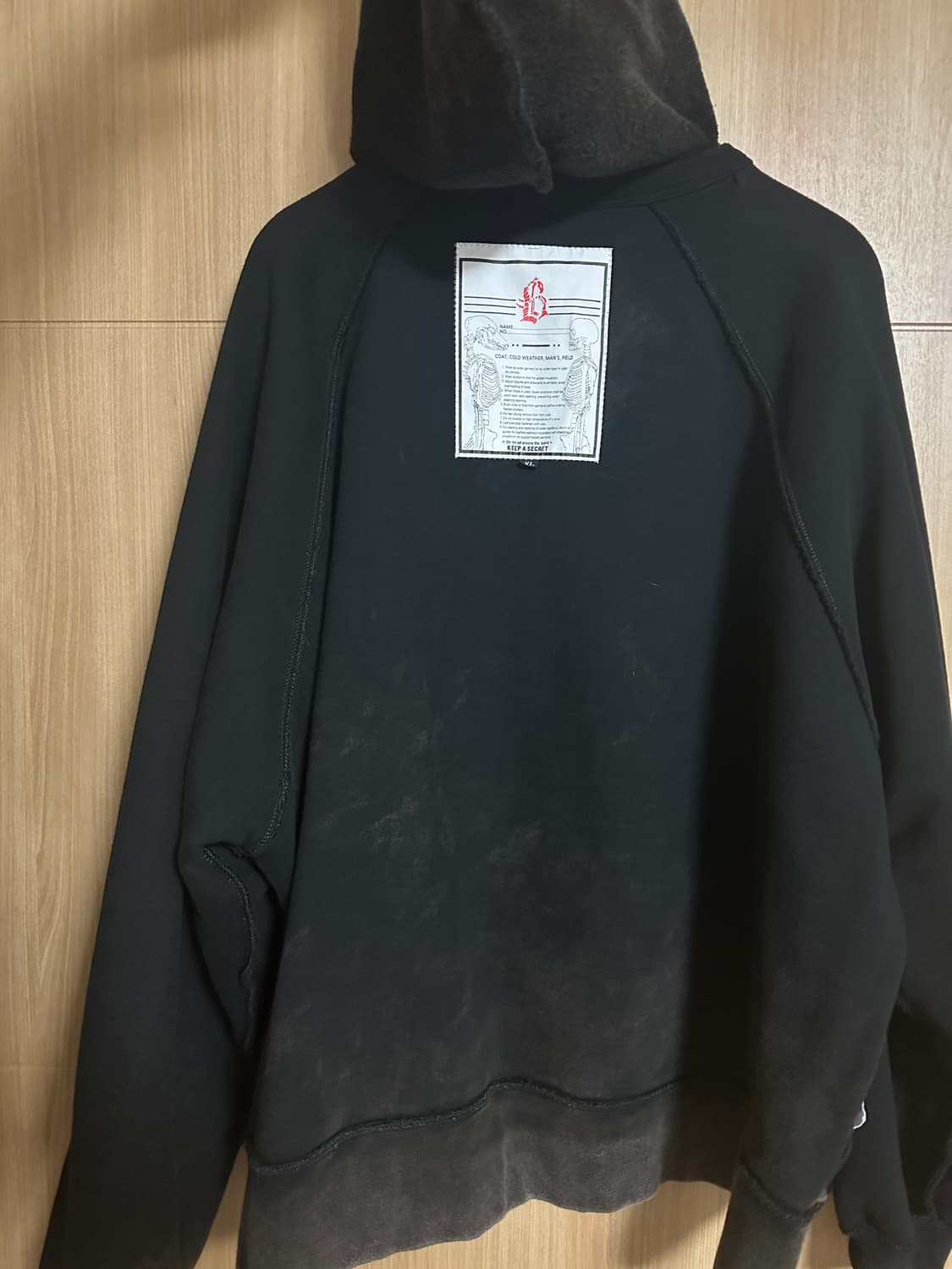 [XL] 블랙아웃 후드 리버시블 상품이미지4