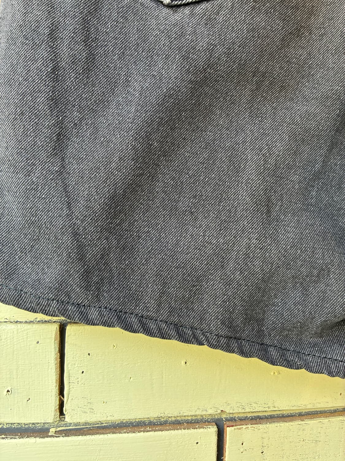 90’s Levi’s 550 Black Denim Shorts 상품이미지5