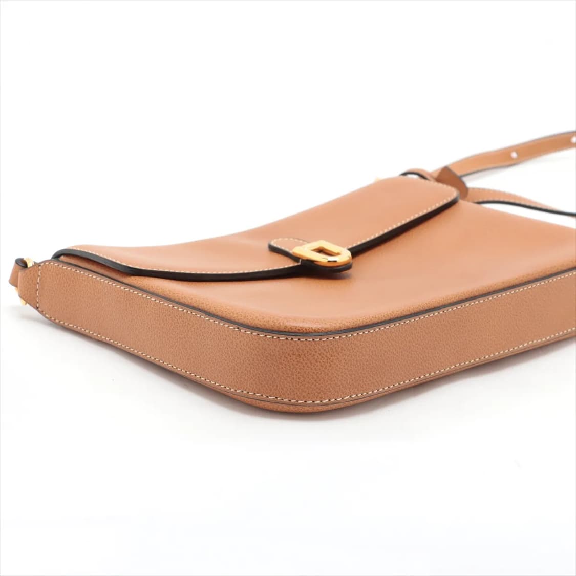 델보 크로스 메신저백 골드 D로고 브라운컬러 거울포함 상품이미지3