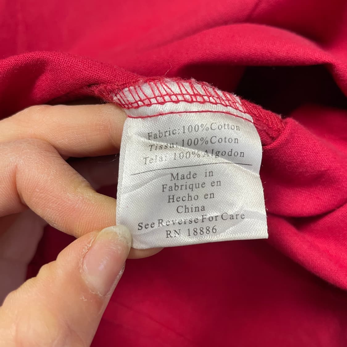 빈티지 빅사이즈 오버핏 레드 원포켓 코튼 헌팅 긴팔 셔츠 2XL 상품이미지7