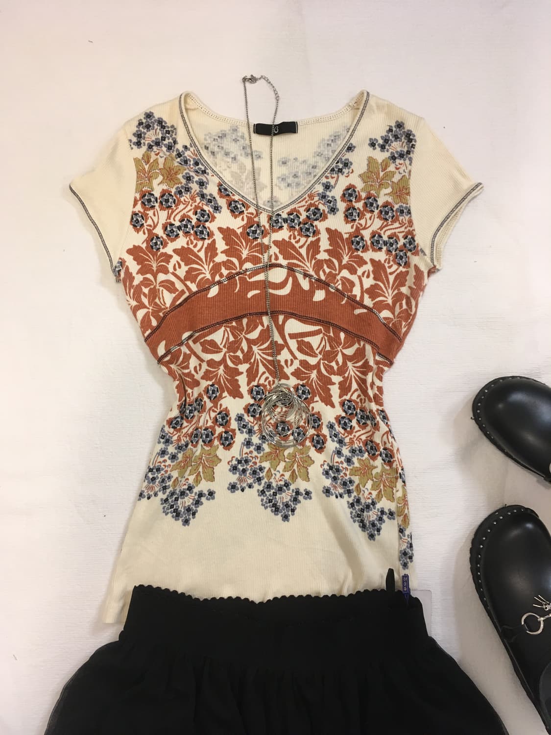 jpn vintage oriental pattern t shirt 상품이미지1