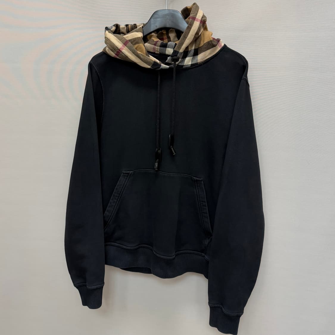 버버리 빈티지 체크 오버사이즈 후드티 ( 여성 오버핏 ) 상품이미지3