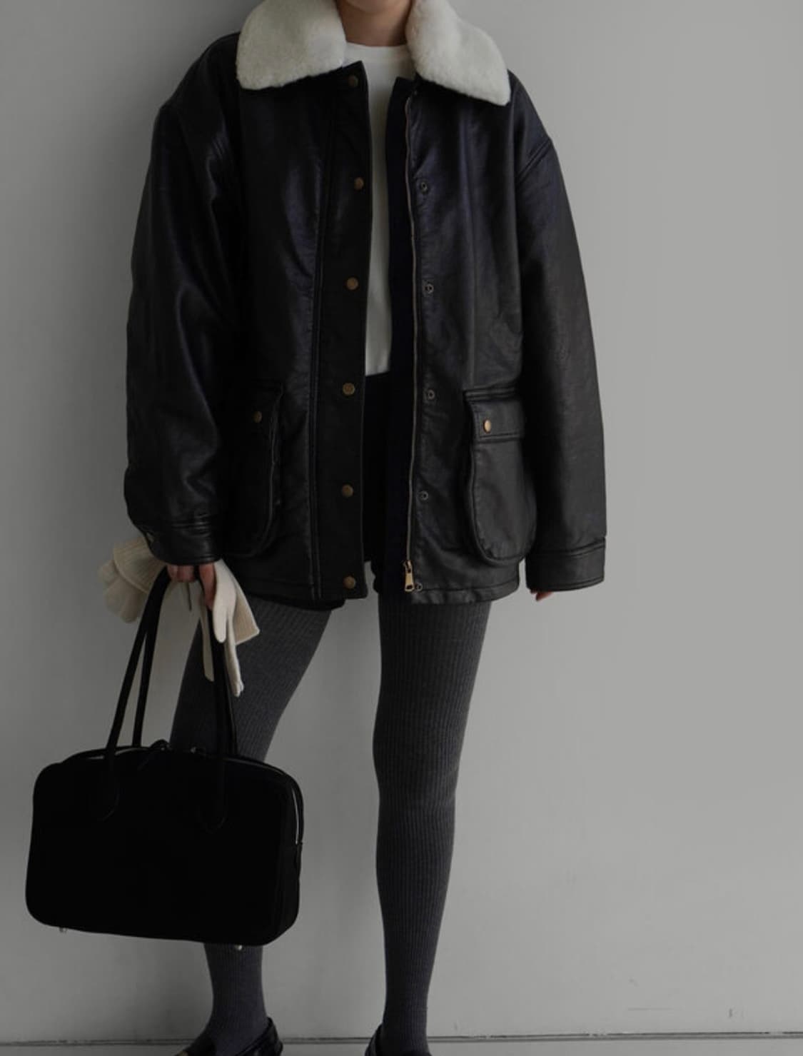 라룸 헌터 레더점퍼 상품이미지1