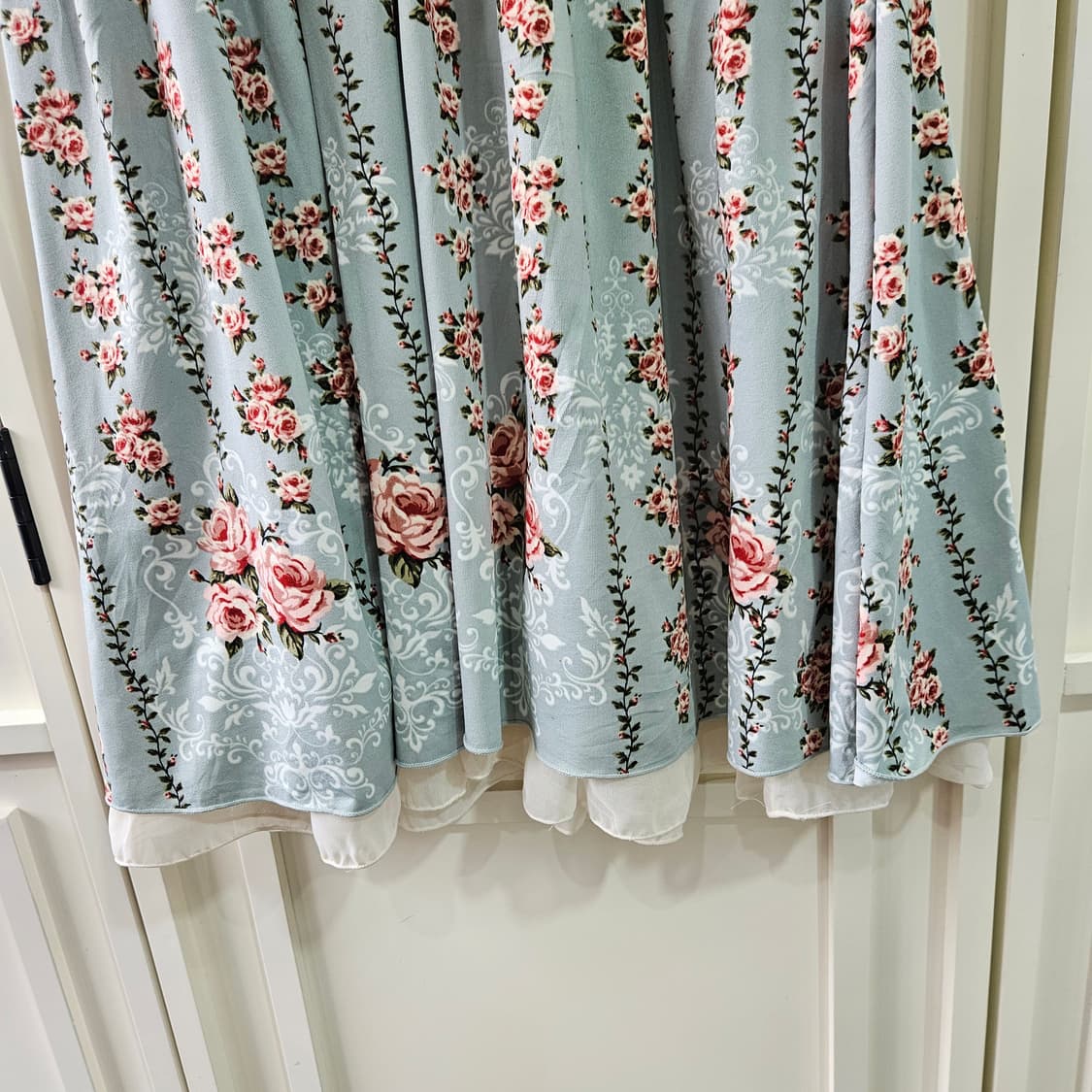 엑시즈팜 (axes femme) 파스텔블루 로즈 원피스 상품이미지5