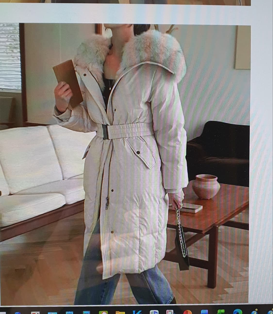 Mayonez 리얼폭스 퍼트리밍 덕다운 코트 롱다운  가슴 56 소매길이 상품이미지1