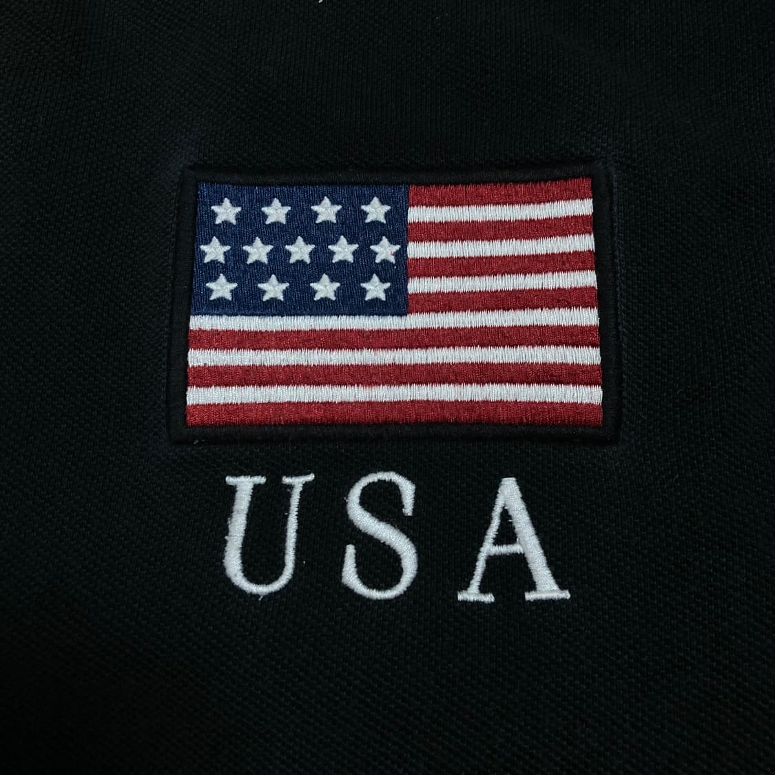 폴로 랄프로렌 USA 빅포니 블랙 y2k 카라 반팔티 상품이미지4