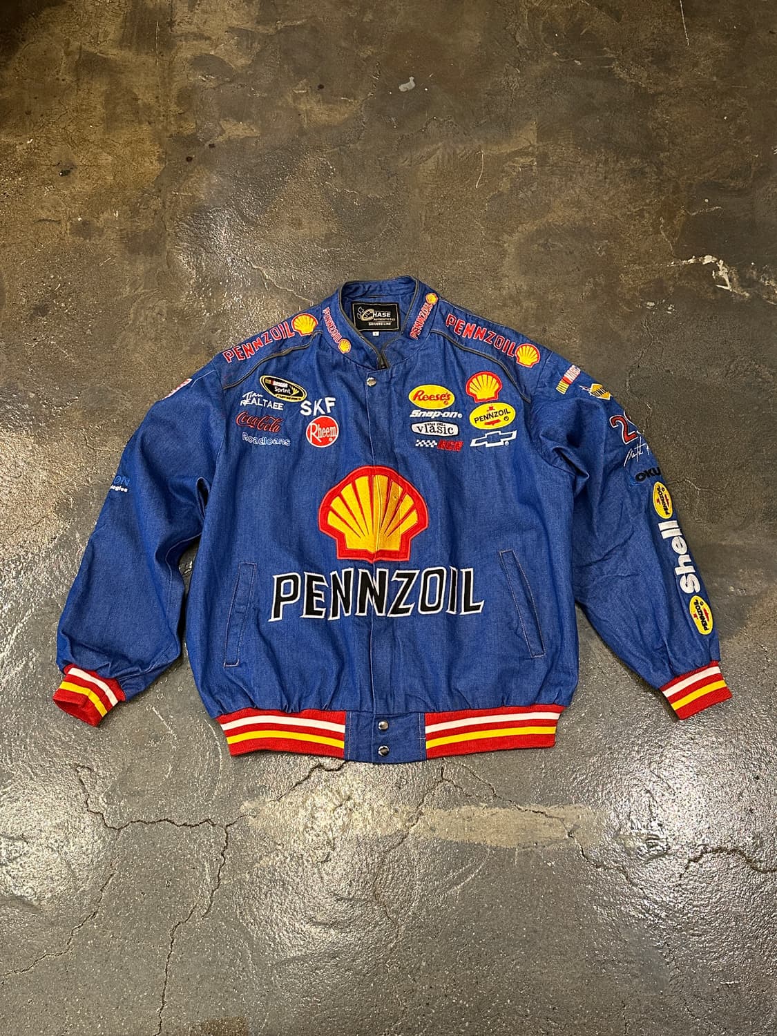 빈티지 레이싱 쉘/페놀 자켓 L 상품이미지1