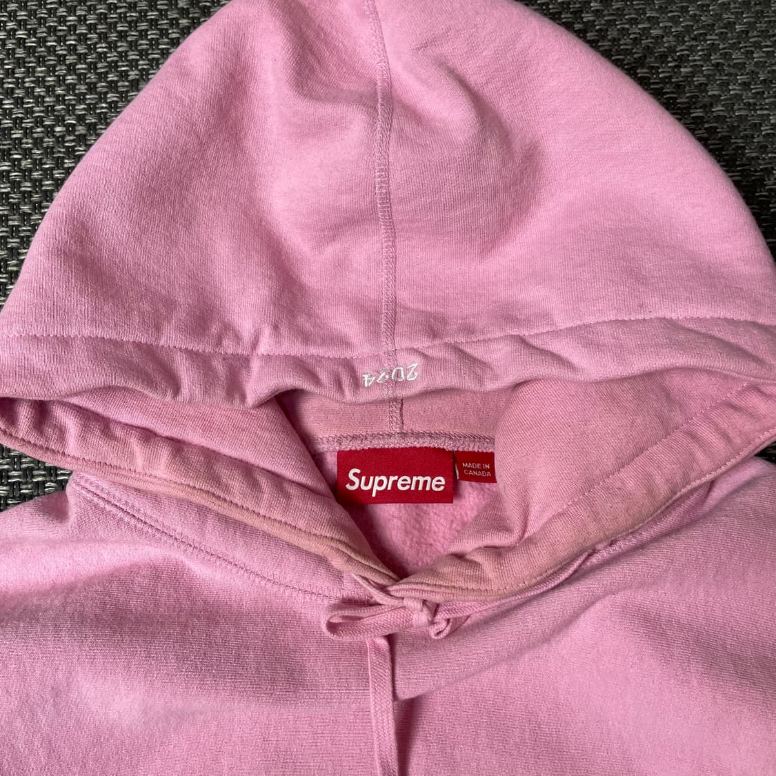 슈프림 핑크 박스로고 후드 스웻셔츠 L 상품이미지5