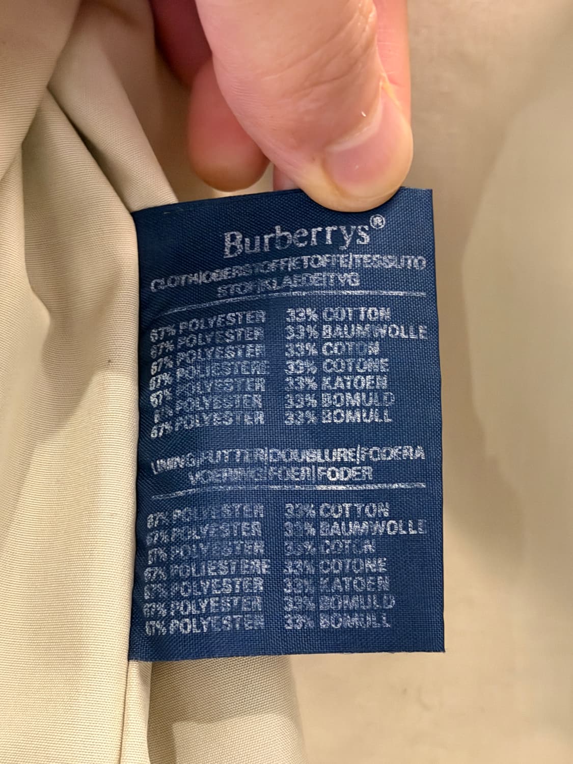 Burberrys 버버리 베이지 하프 트렌치 코트 M 상품이미지8