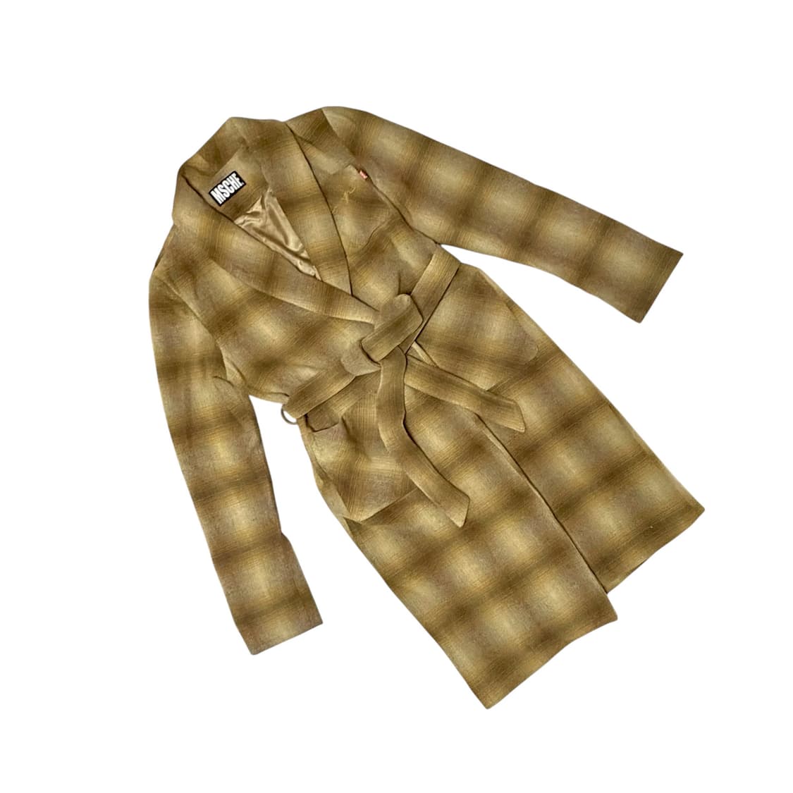 미스치프 체크 로브 코트 상품이미지2