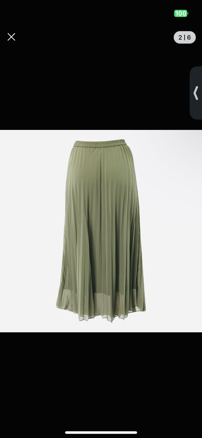 급히 처분|카키 롱스커트(일본직구) 상품이미지2