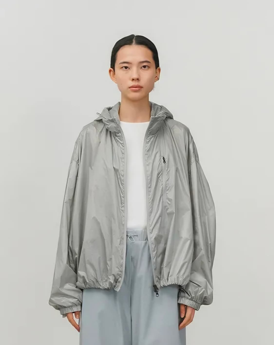 아모멘토 볼륨 크롭 블루종 셋업 amomento volume crop b 상품이미지4