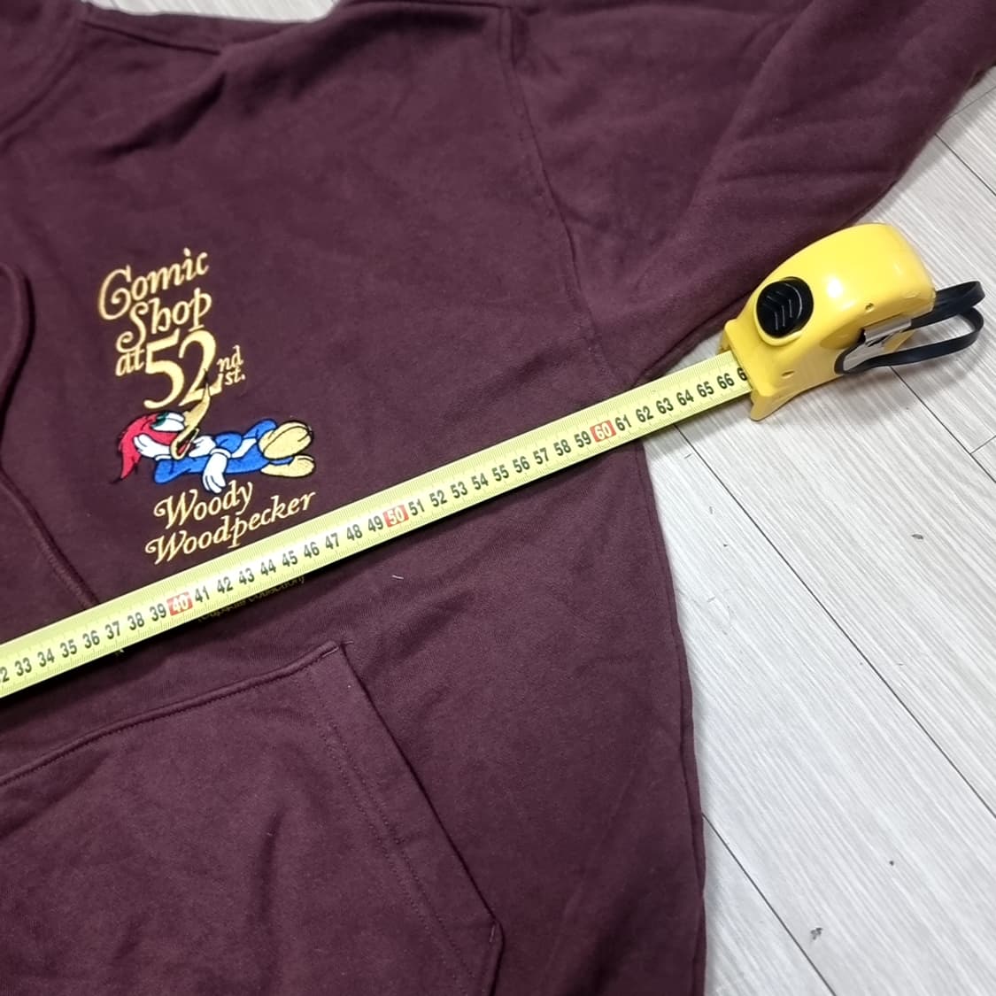 O!OI 우디 우드페커 버건디 후드티(실측) 상품이미지6