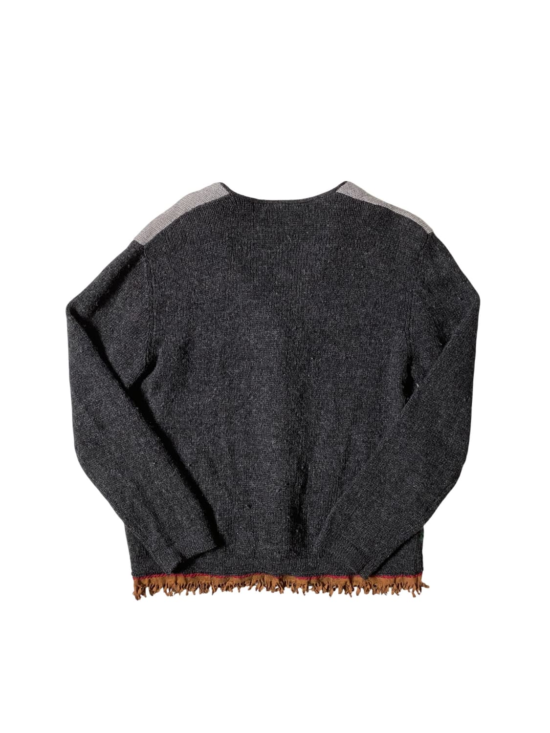 베네통 쉐틀랜드 울 패턴 니트 가디건 (Man M) 상품이미지5