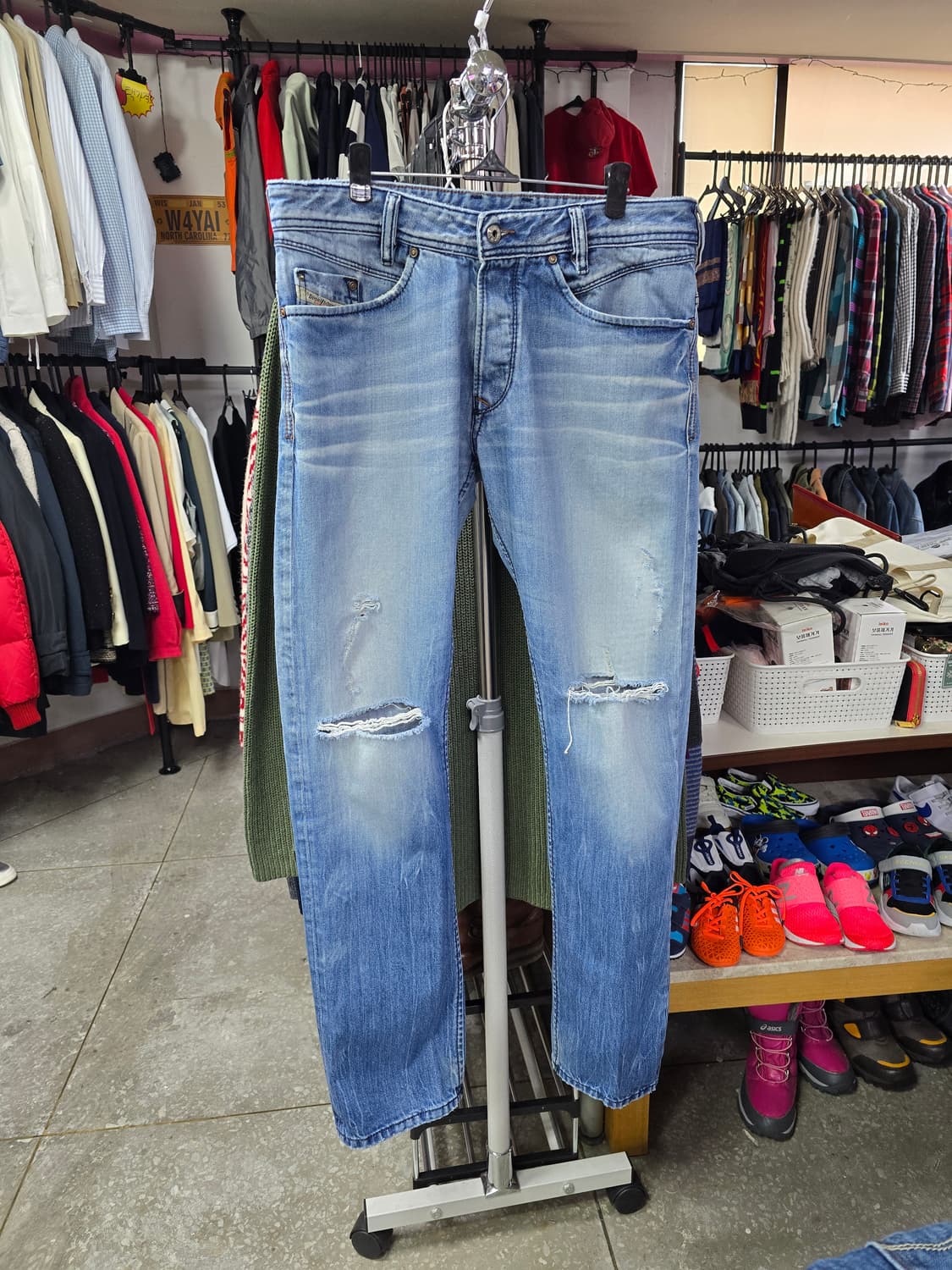 디젤 데미지 워싱 청바지 (1395) 상품이미지1