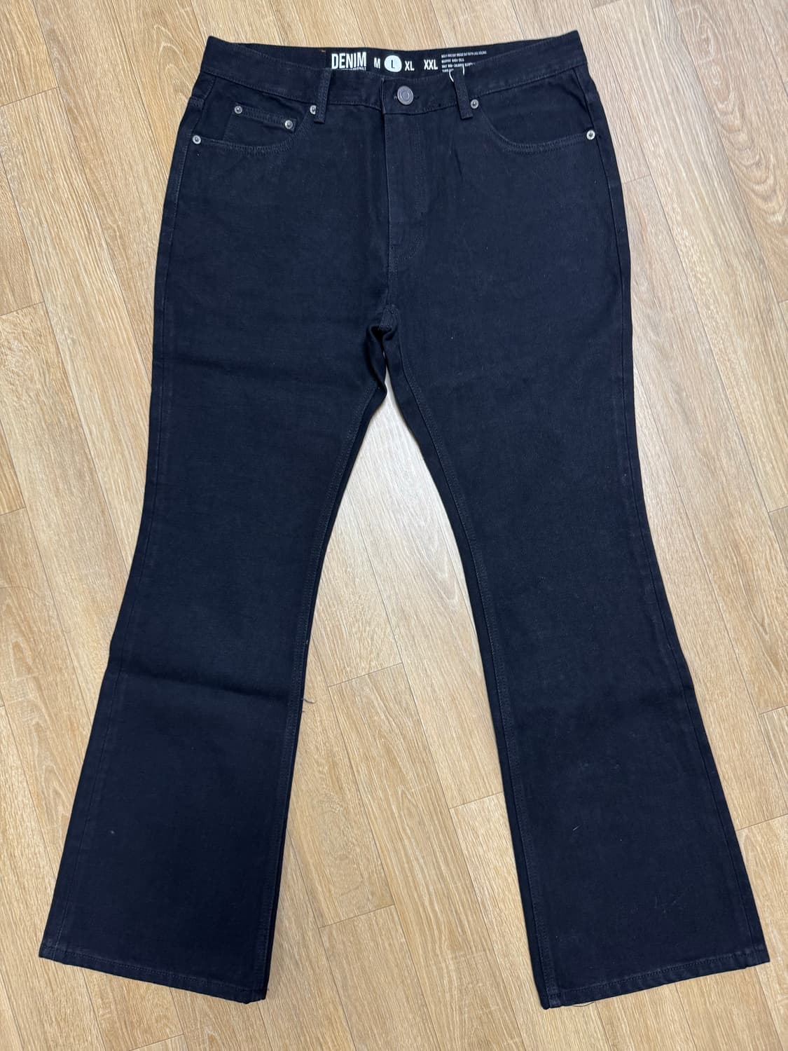 엑스트라 오디너리 플레어 데님  블랙 L 상품이미지1