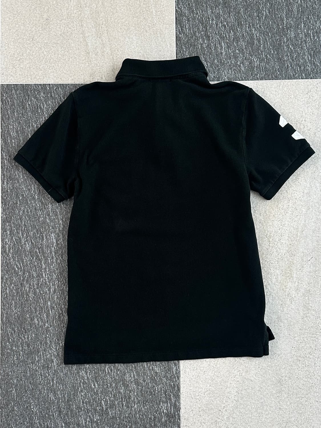 폴로 랄프로렌 블랙/화이트 빅포니 카라 티셔츠  상품이미지2