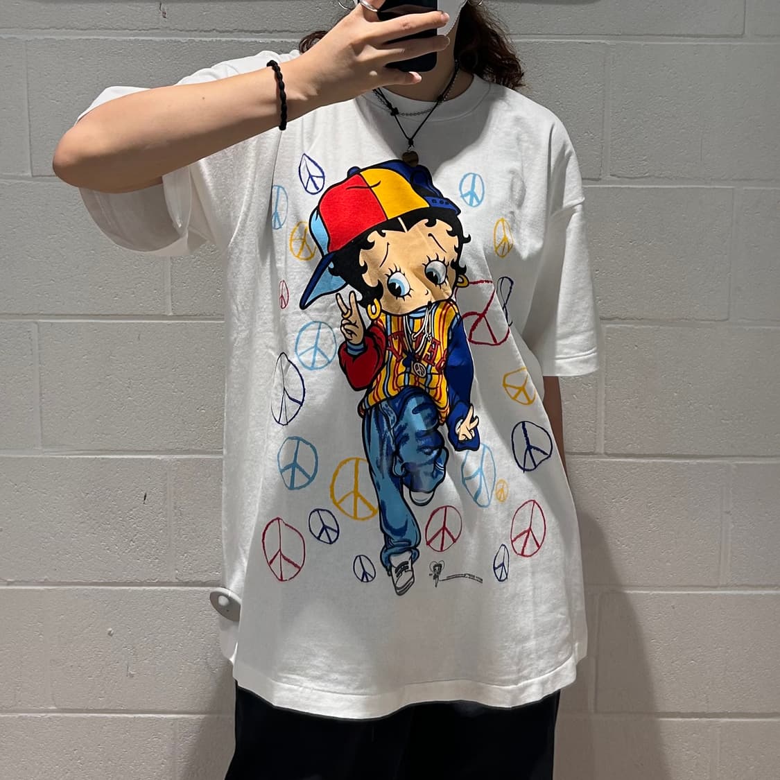(USA made)Betty Boop 1/2 sleeve T-shirts 상품이미지3