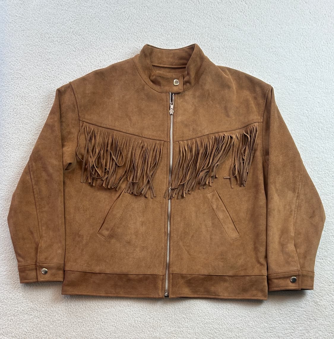 테슬 스웨이드 빈티지 자켓 상품이미지1