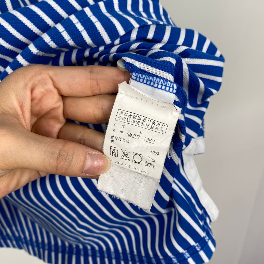 폴로 골프 랄프로렌 스트라이프 럭비 카라티 상품이미지4