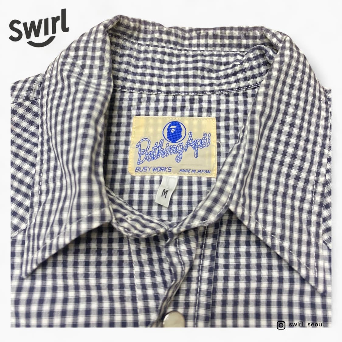 Bape tartan western shirts 상품이미지4