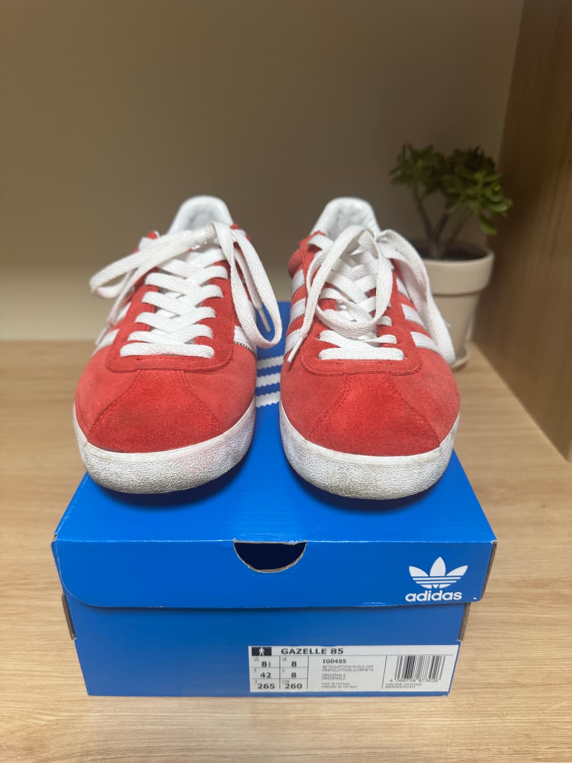 아디다스 가젤 85 레드 265 급처 상품이미지2