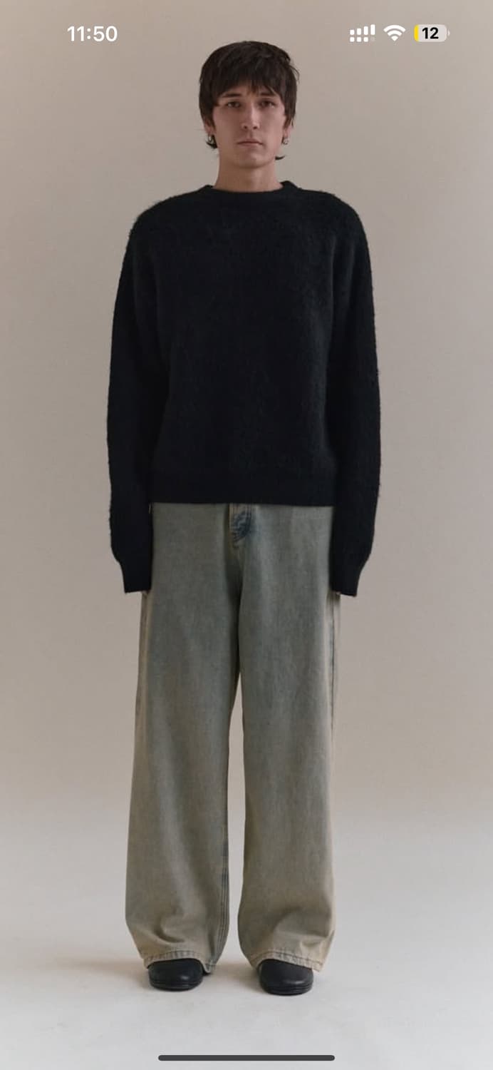 Lac demure 연청 와이드 배기 데님  상품이미지1