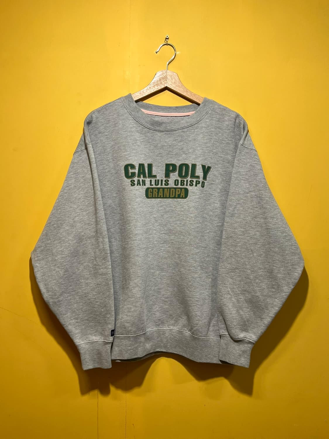 [L] 잔스포츠 유니버시티 스웻셔츠 캘폴리 그레이 캠퍼스 맨투맨 상품이미지2
