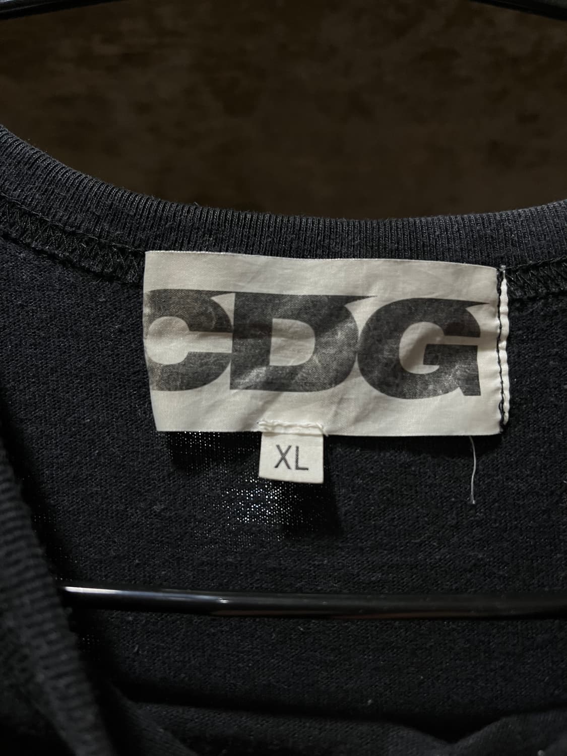 Comme des Garcons 꼼데가르송 로고 블랙 반팔 티셔츠 상품이미지3