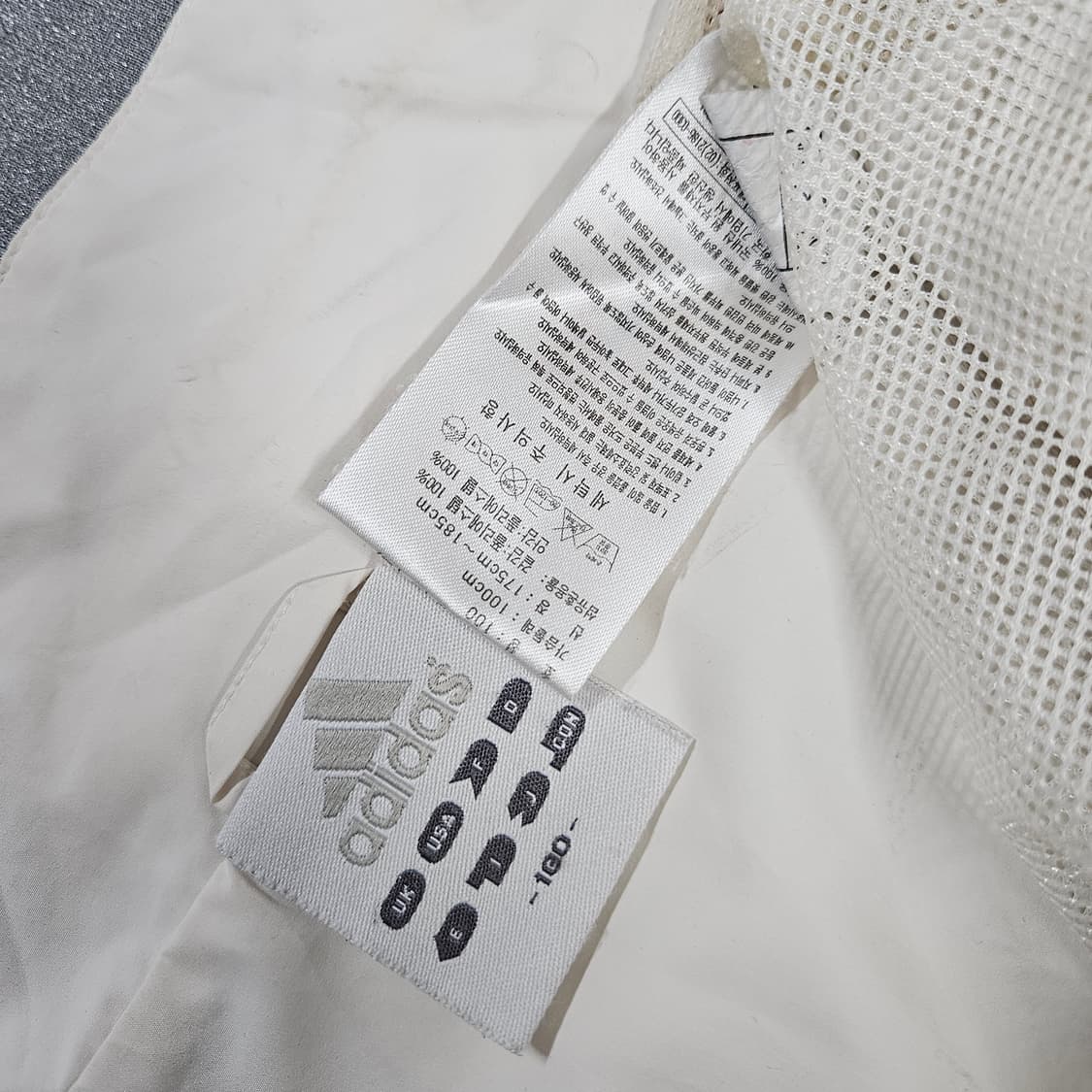 아디다스 화이트 버건디 스티치 바람막이 상품이미지6