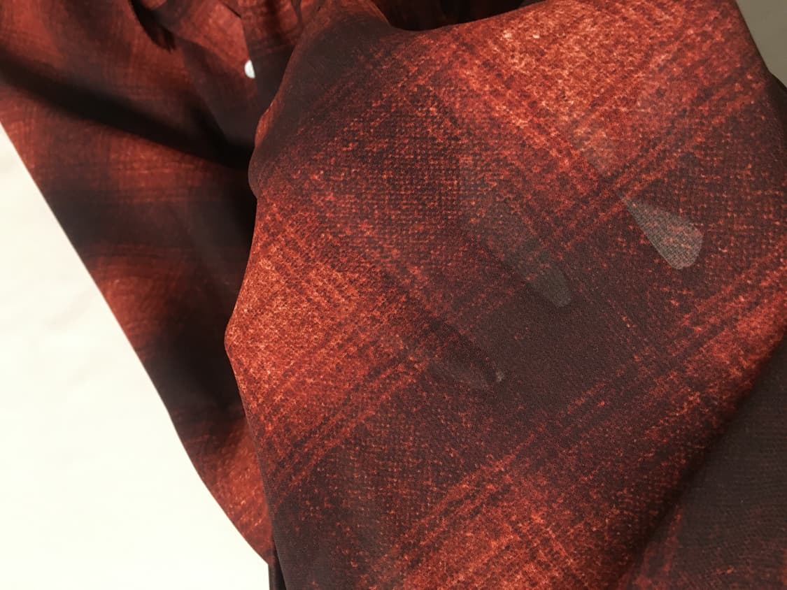 급처! 빔즈 옴브레 시스루 체크 셔츠 상품이미지7