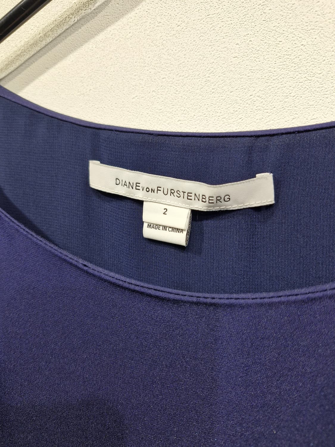 DVF 다이앤본퍼스텐버그 실크 원피스 네이비[2] 상품이미지5