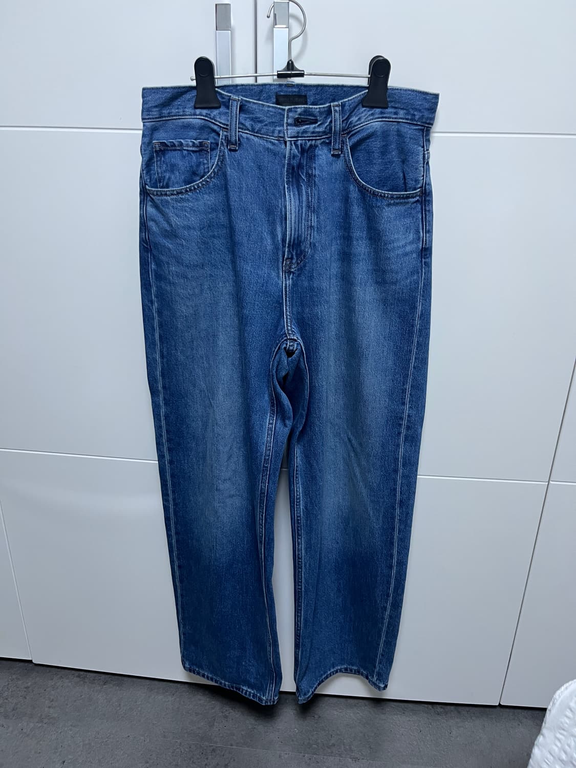 유니클로 와이드스트레이트진 66 blue 상품이미지4