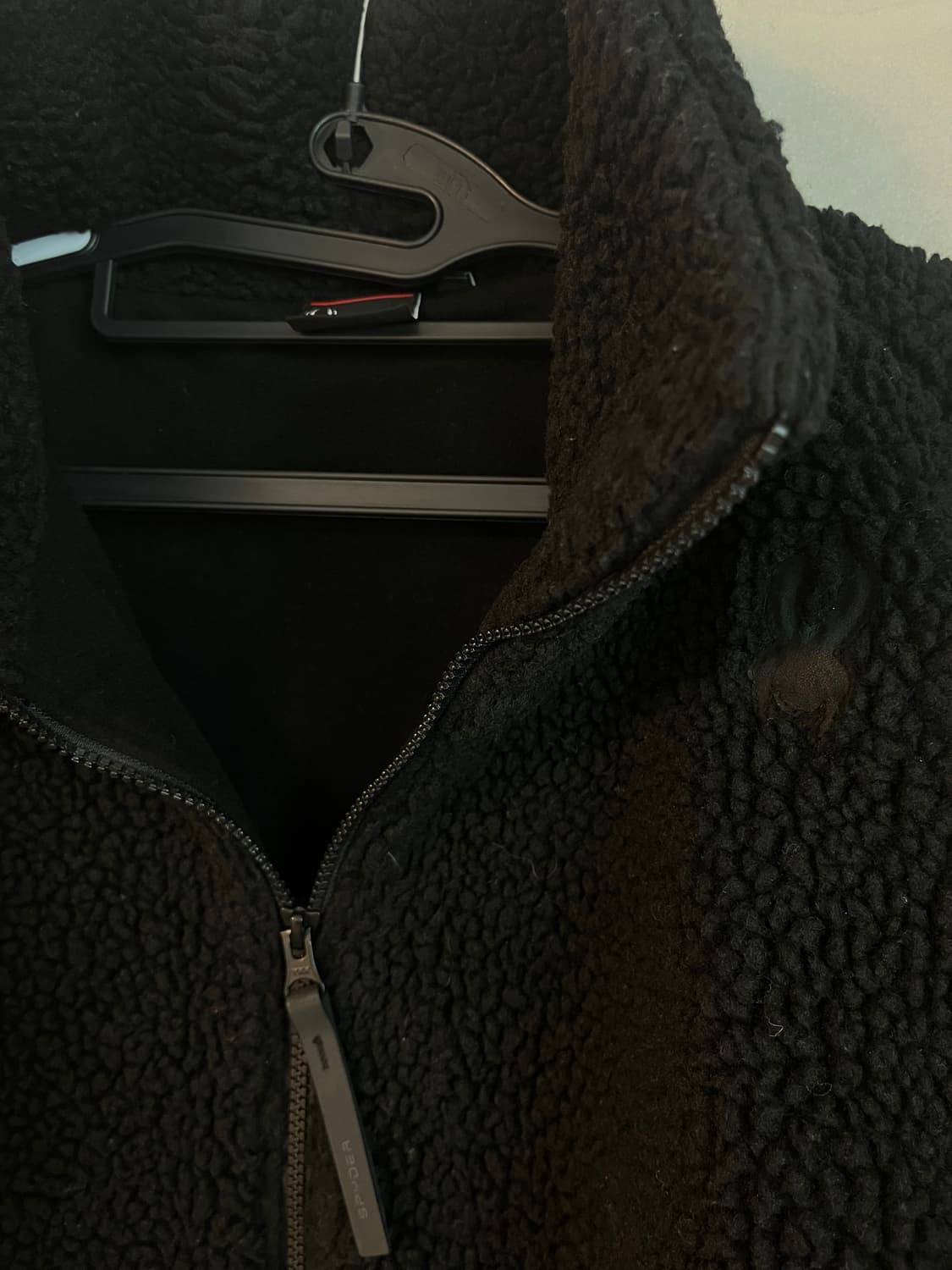 스파이더 뽀글이 후리스 블랙 [XL] 상품이미지4