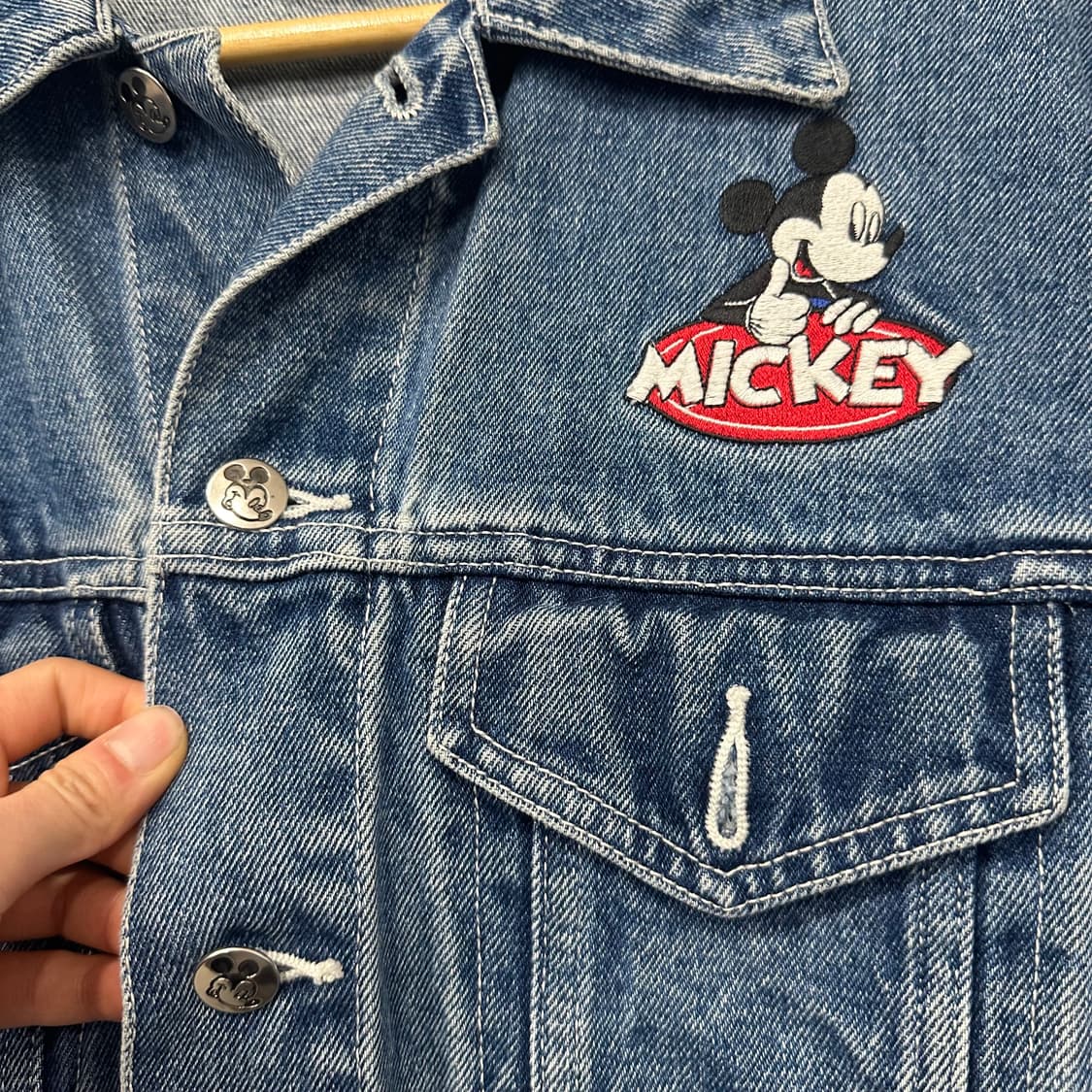 90's 언리미티드 미키마우스 트러커자켓 상품이미지3