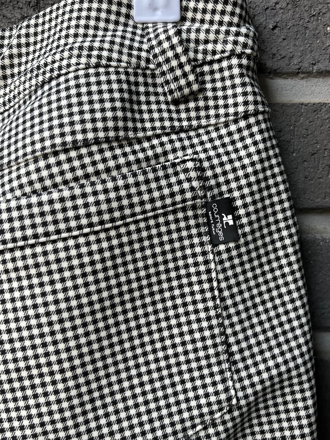 00s COURREGES 하운드투스 로고 팬츠 상품이미지10