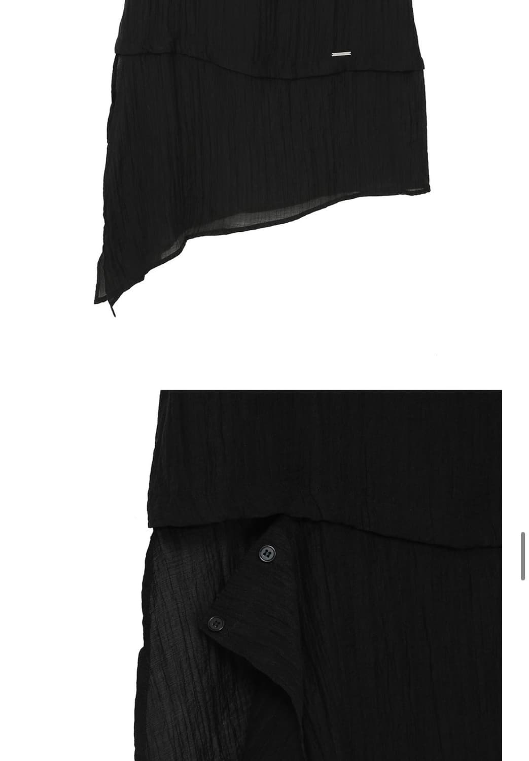 미세키서울 쉬어 슬리브리스 버튼 원피스 상품이미지6