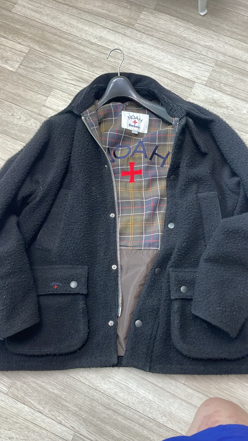 바버 x 노아 비데일 울 자켓 블랙 상품이미지1