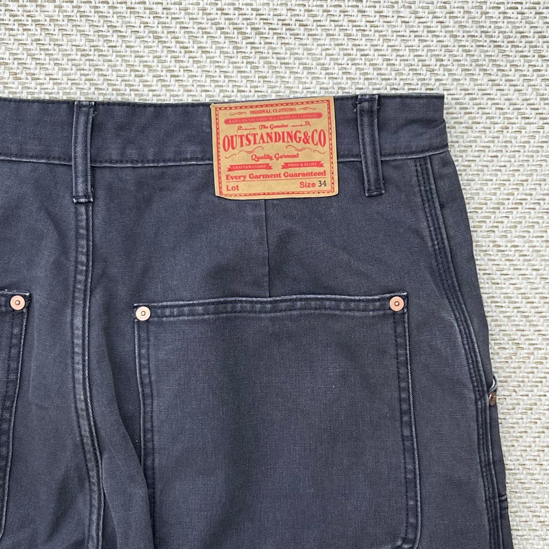 아웃스탠딩 더블니 워크팬츠 r2813 상품이미지5