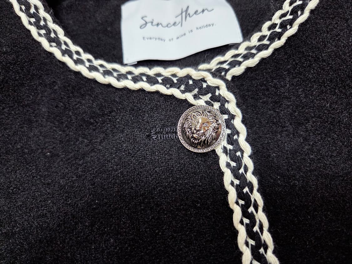 신스덴(Since then) 에일린 트리밍 자켓 66-77 새상품 상품이미지4