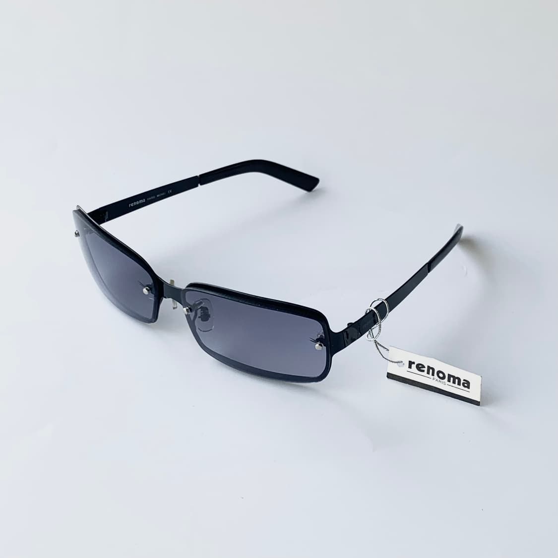 972 데드스탁 빈티지안경 레노마 renoma 무테 선글라스 블랙 긱시크 상품이미지2