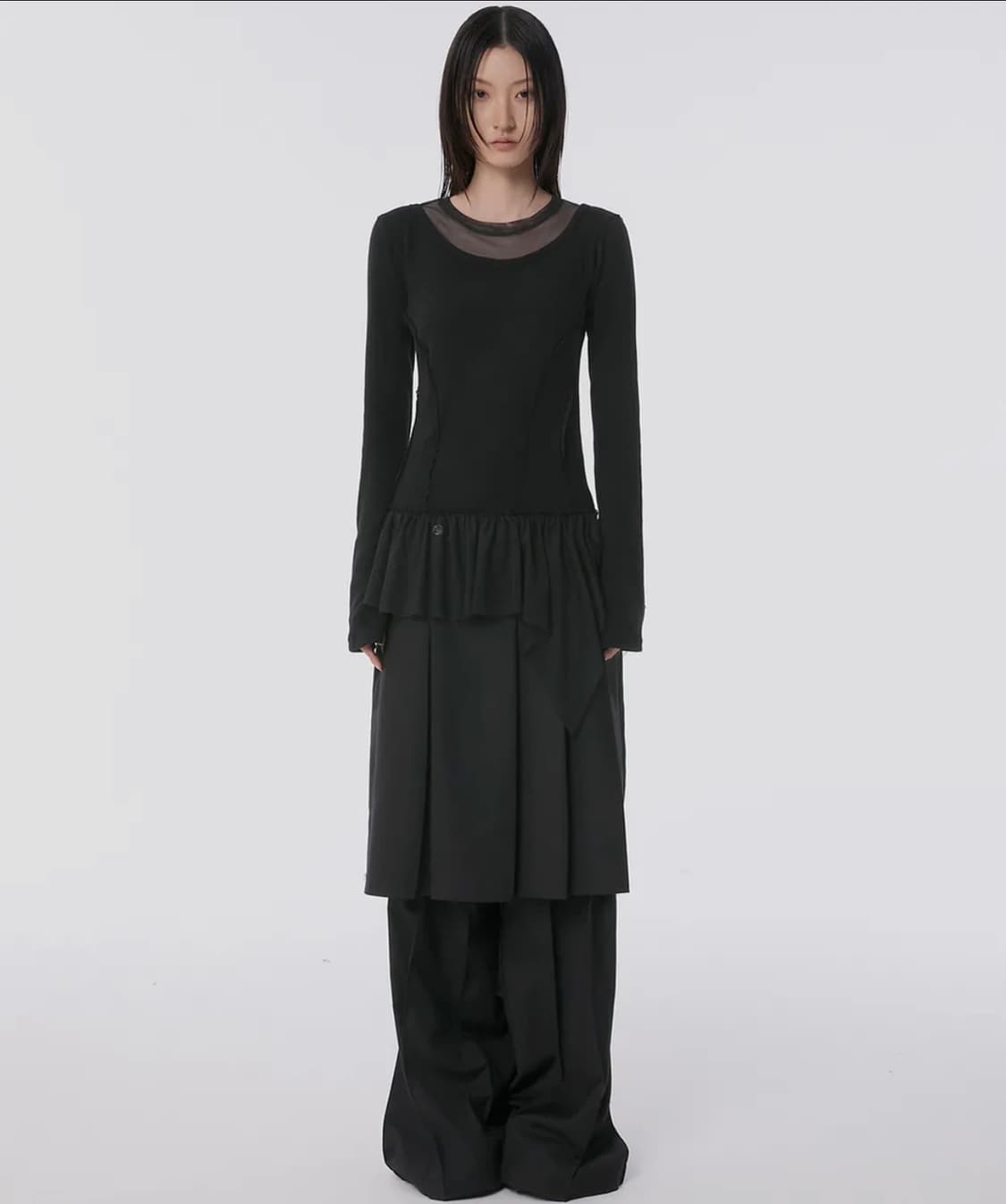 플레어업 Layered Lace Frill Long Sleeve 상품이미지1