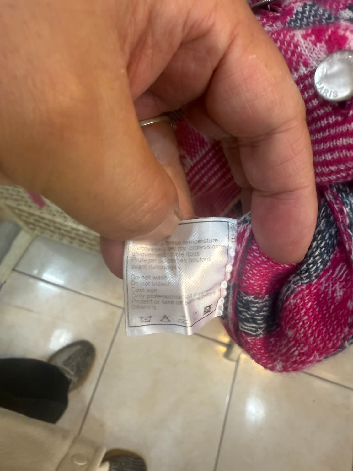 40/55 정품 샤넬 캐시미어 가디건 팝니다 상품이미지6