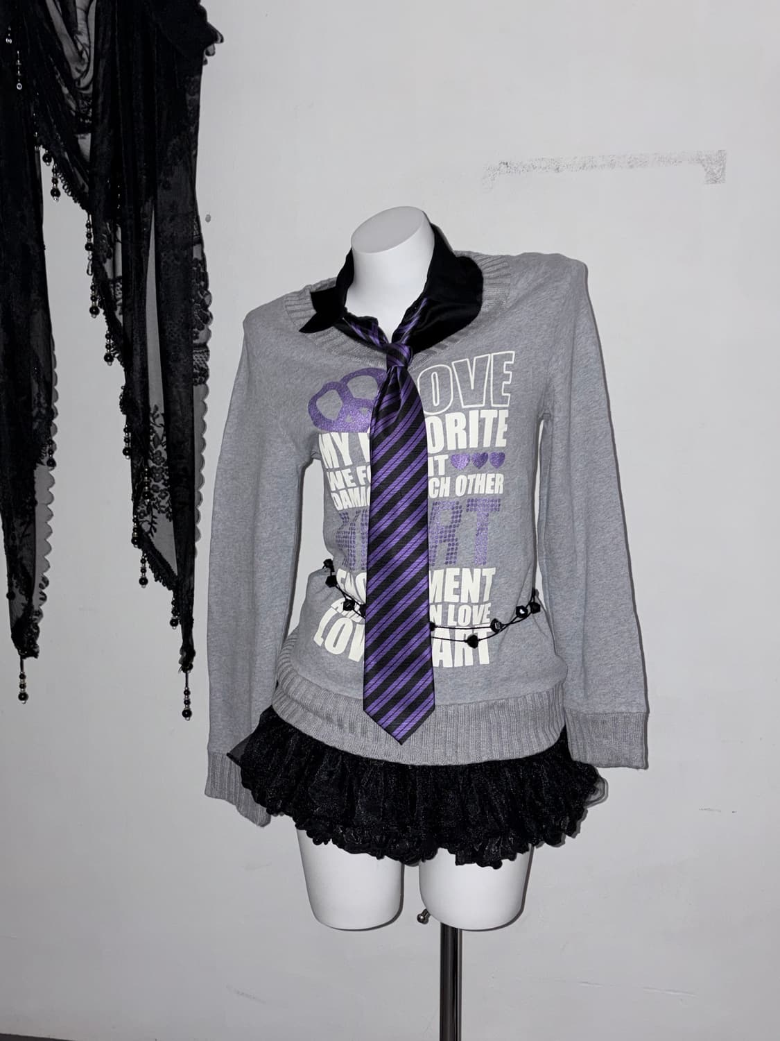 쇼콜라 큐트 고스 락스타 퍼플 코디세트 💜💜💜 상품이미지3