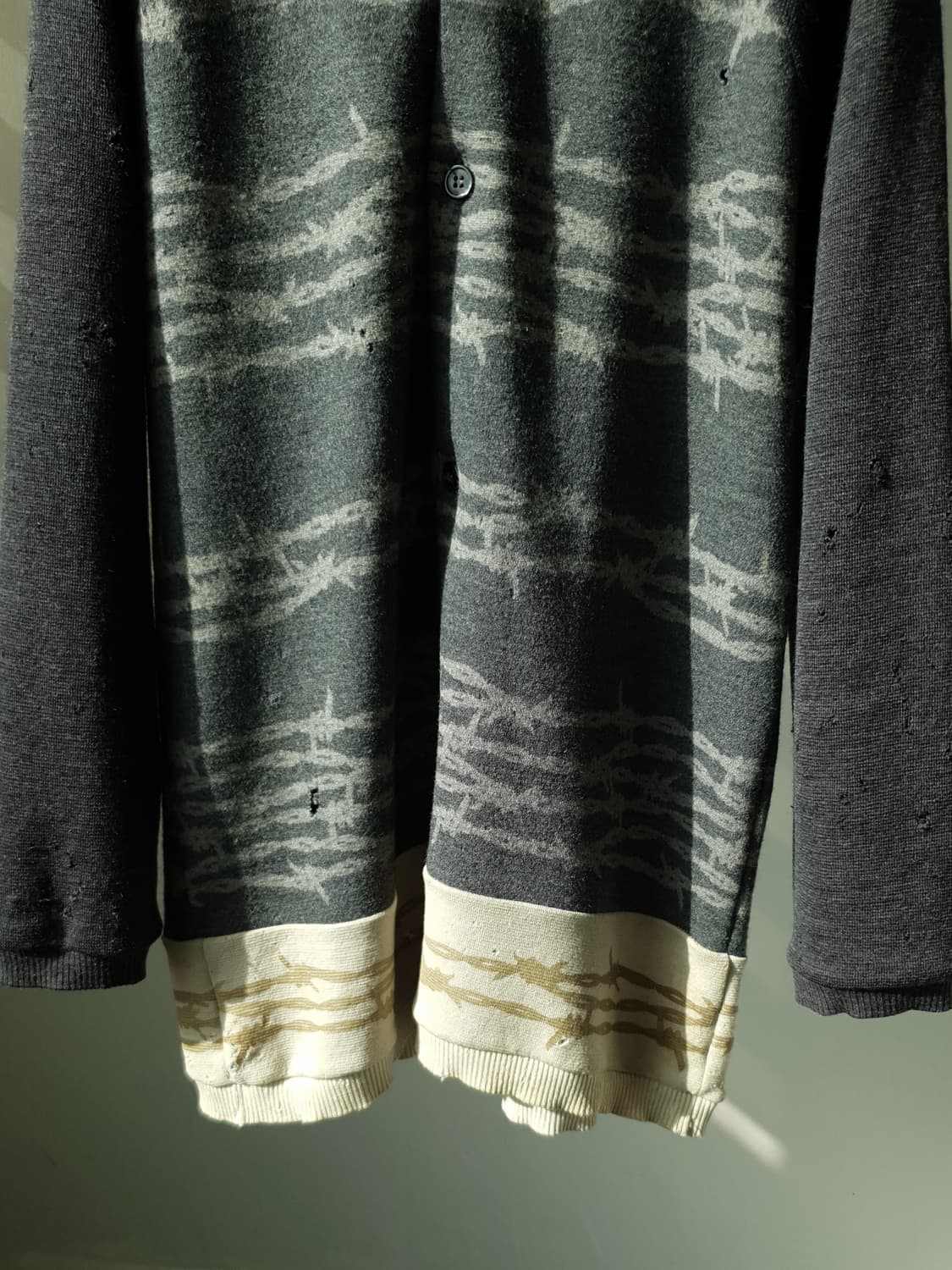 96-97 Undercover wire print cardigan 상품이미지7