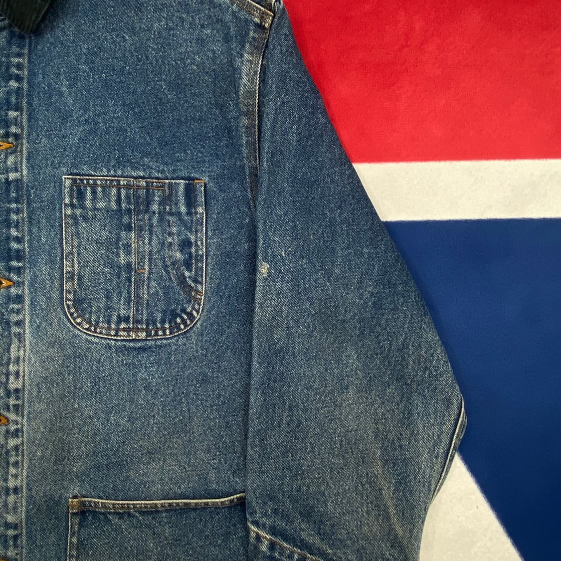 90s 폴로컨트리 데님 워크자켓 M 실측 L-XL  상품이미지5