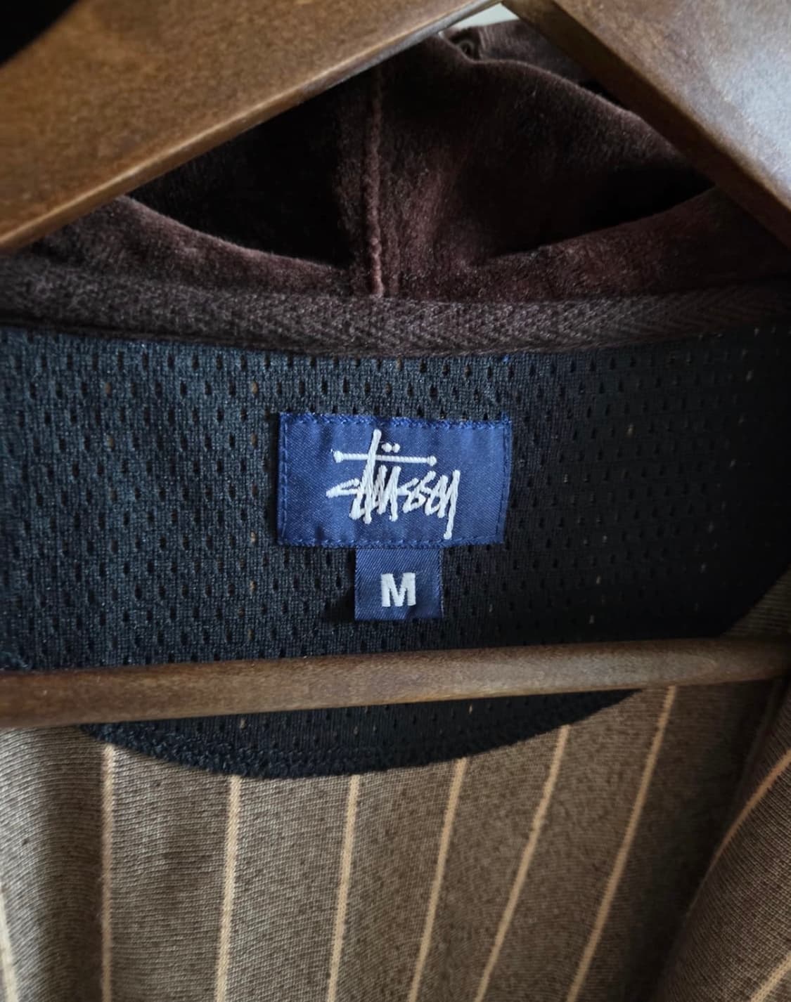 90s올드 스투시 재팬 벨루어 후드 집업 자켓M 상품이미지2