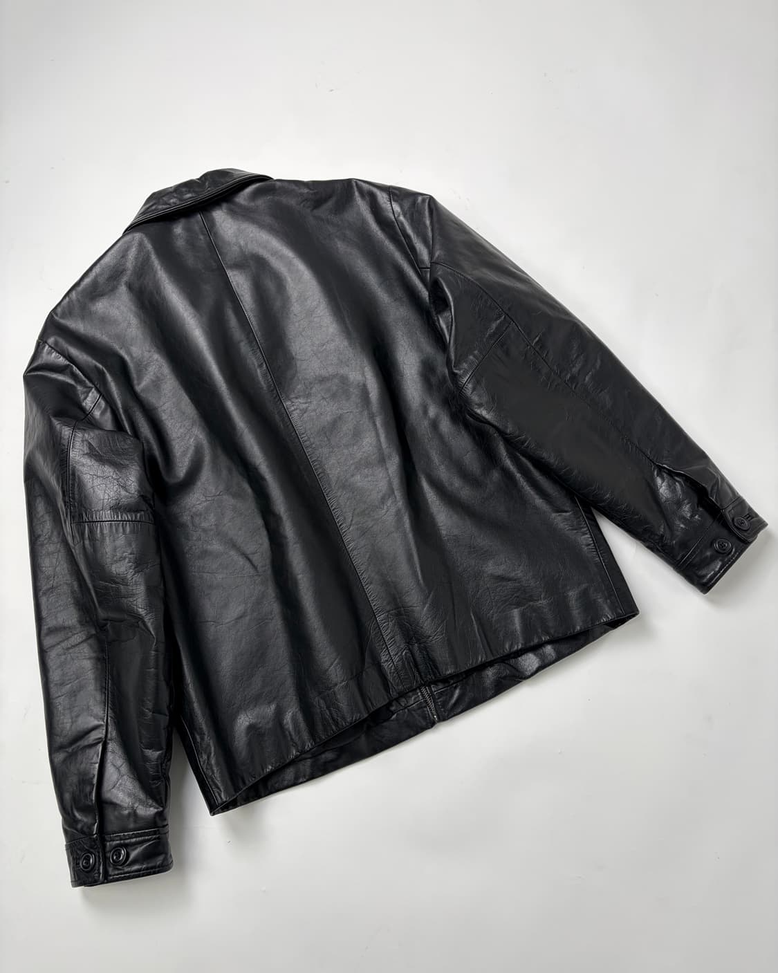 90s Gap Leather Jacket (black) 상품이미지2