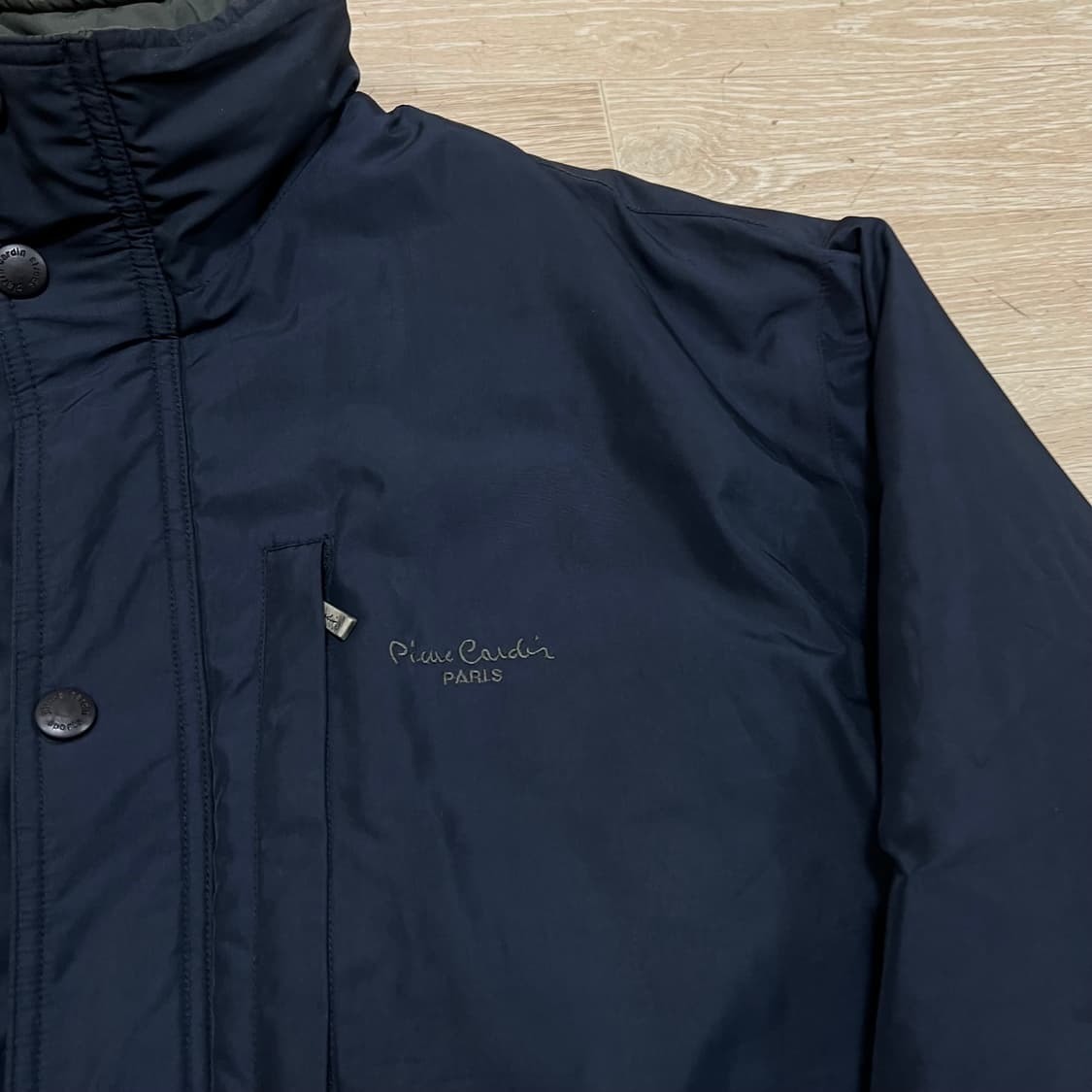 피에르 가르뎅 겨울용 하이넥 바람막이 점퍼 [네이비] M/95 상품이미지4